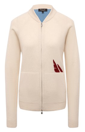 Женский кашемировый кардиган LORO PIANA бежевого цвета по цене 266000 руб., арт. FAL0257 | Фото 1 Женский кашемировый кардиган LORO PIANA бежевого цвета, арт. FAL0257 | Фото 1