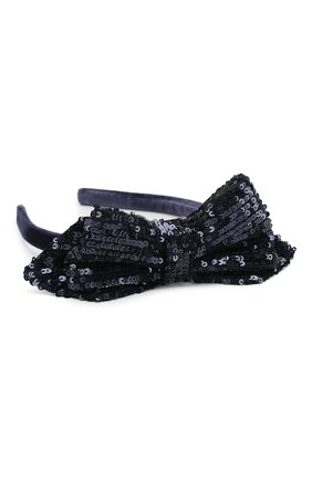 Детского ободок FLOWER ME синего цвета по цене 9900 руб., арт. HAIRBAND-BOW-ST018007М | Фото 2 Детского ободок FLOWER ME синего цвета, арт. HAIRBAND-BOW-ST018007М | Фото 2