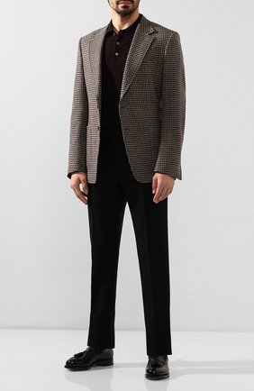 Мужское шерстяное поло CORNELIANI бордового цвета по цене 26100 руб., арт. 00M507-0025100/00 | Фото 2 Мужское шерстяное поло CORNELIANI бордового цвета, арт. 00M507-0025100/00 | Фото 2
