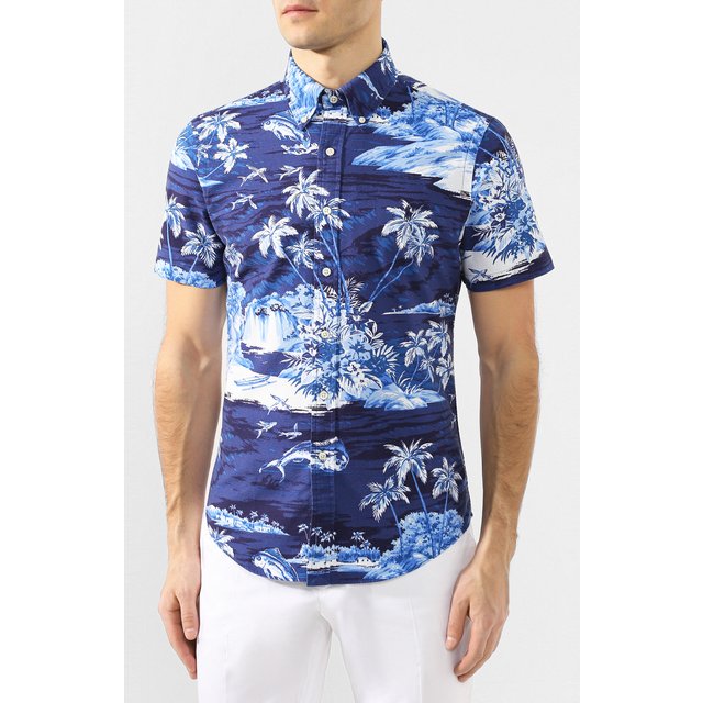 фото Хлопковая рубашка polo ralph lauren