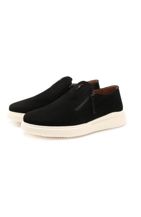 Мужские замшевые слипоны GIUSEPPE ZANOTTI DESIGN черного цвета по цене 54950 руб., арт. IU90035/017 | Фото 1 Мужские замшевые слипоны GIUSEPPE ZANOTTI DESIGN черного цвета, арт. IU90035/017 | Фото 1