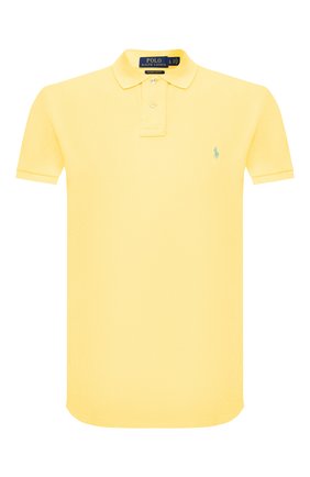 Мужское хлопковое поло POLO RALPH LAUREN желтого цвета по цене 8380 руб., арт. 710795080 | Фото 1 Мужское хлопковое поло POLO RALPH LAUREN желтого цвета, арт. 710795080 | Фото 1