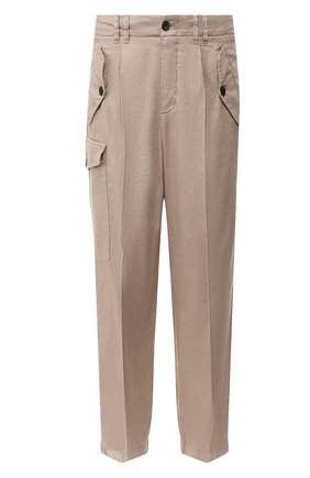 Мужские брюки из смеси льна и хлопка GIORGIO ARMANI бежевого цвета по цене 72050 руб., арт. 0SGPP09X/T01FI | Фото 1 Мужские брюки из смеси льна и хлопка GIORGIO ARMANI бежевого цвета, арт. 0SGPP09X/T01FI | Фото 1 (Материал внешний: Лен; Случай: Повседневный; Статус проверки: Проверена категория)
