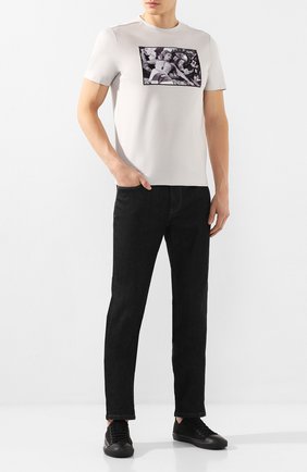Мужская хлопковая футболка LIMITATO серого цвета по цене 12100 руб., арт. CASIN0/T-SHIRT | Фото 2 Мужская хлопковая футболка LIMITATO серого цвета, арт. CASIN0/T-SHIRT | Фото 2