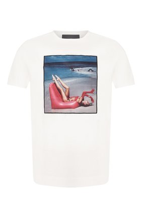 Мужская хлопковая футболка LIMITATO белого цвета по цене 12100 руб., арт. INSP0/T-SHIRT | Фото 1 Мужская хлопковая футболка LIMITATO белого цвета, арт. INSP0/T-SHIRT | Фото 1