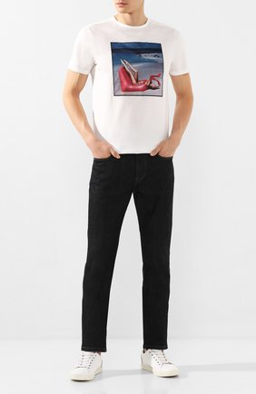 Мужская хлопковая футболка LIMITATO белого цвета по цене 12100 руб., арт. INSP0/T-SHIRT | Фото 2 Мужская хлопковая футболка LIMITATO белого цвета, арт. INSP0/T-SHIRT | Фото 2