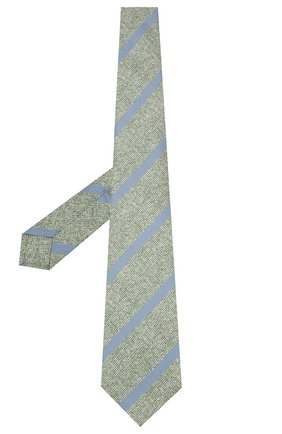 Мужской шелковый галстук KITON зеленого цвета, арт. UCRVKLC03G53 | Фото 2 (Статус проверки: Проверена категория; Материал: Текстиль, Шелк; Принт: С принтом; Региональные ограничения белый список (Axapta Mercury): RU)