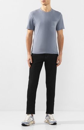 Мужская хлопковая футболка COTTON CITIZEN голубого цвета по цене 8995 руб., арт. M602715 | Фото 2 Мужская хлопковая футболка COTTON CITIZEN голубого цвета, арт. M602715 | Фото 2