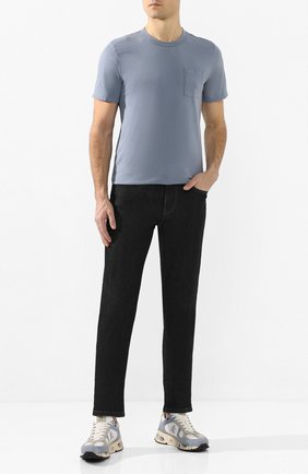 Мужская хлопковая футболка COTTON CITIZEN голубого цвета по цене 8995 руб., арт. M6003105 | Фото 2 Мужская хлопковая футболка COTTON CITIZEN голубого цвета, арт. M6003105 | Фото 2