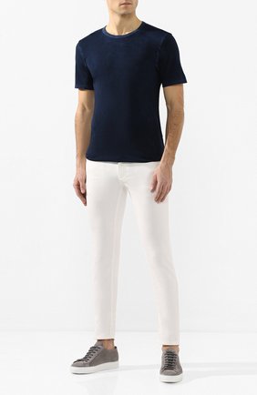 Мужская хлопковая футболка COTTON CITIZEN темно-синего цвета по цене 7365 руб., арт. M60011 | Фото 2 Мужская хлопковая футболка COTTON CITIZEN темно-синего цвета, арт. M60011 | Фото 2