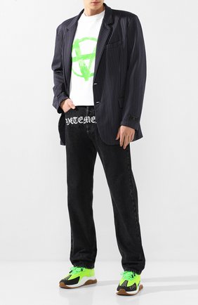 Мужской пиджак VETEMENTS темно-синего цвета по цене 125500 руб., арт. SS20JA142 1328/M | Фото 2 Мужской пиджак VETEMENTS темно-синего цвета, арт. SS20JA142 1328/M | Фото 2