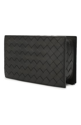 Мужской кожаный футляр для документов BOTTEGA VENETA черного цвета по цене 121500 руб., арт. 609904/VCPQ3 | Фото 2 Мужской кожаный футляр для документов BOTTEGA VENETA черного цвета, арт. 609904/VCPQ3 | Фото 2