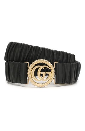 Женский кожаный пояс GUCCI черного цвета по цене 47500 руб., арт. 602074/B340G | Фото 1 Женский кожаный пояс GUCCI черного цвета, арт. 602074/B340G | Фото 1