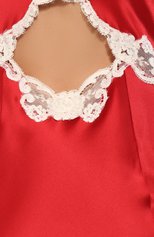 Женская сорочка JANE WOOLRICH красного цвета, арт. 56713 | Фото 5 (Материал внешний: Шелк; Статус проверки: Проверена категория)