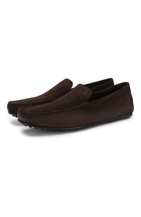 Мужские замшевые мокасины city gommino TOD’S темно-коричневого цвета по цене 29950 руб., арт. XXM0LR00040RE0 | Фото 1 Мужские замшевые мокасины city gommino TOD’S темно-коричневого цвета, арт. XXM0LR00040RE0 | Фото 1