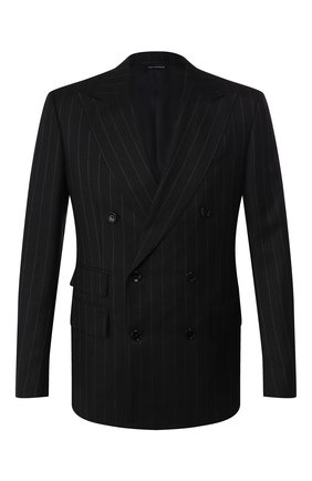 Мужской шерстяной пиджак TOM FORD темно-серого цвета по цене 274500 руб., арт. 644R08/11ED40 | Фото 1 Мужской шерстяной пиджак TOM FORD темно-серого цвета, арт. 644R08/11ED40 | Фото 1