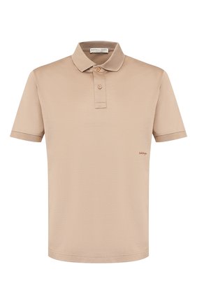 Мужское хлопковое поло BOTTEGA VENETA бежевого цвета по цене 28100 руб., арт. 599677/VK090 | Фото 1 Мужское хлопковое поло BOTTEGA VENETA бежевого цвета, арт. 599677/VK090 | Фото 1