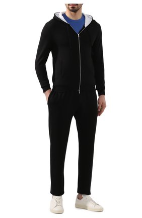 Мужские хлопковые брюки KITON черного цвета по цене 104500 руб., арт. UK1051 | Фото 2 Мужские хлопковые брюки KITON черного цвета, арт. UK1051 | Фото 2