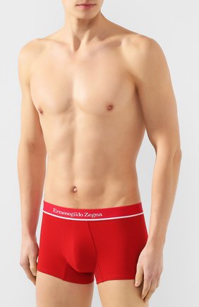 Мужские хлопковые боксеры ERMENEGILDO ZEGNA красного цвета по цене 4270 руб., арт. N3LC60950 | Фото 2 Мужские хлопковые боксеры ERMENEGILDO ZEGNA красного цвета, арт. N3LC60950 | Фото 2
