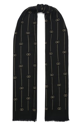 Мужской шерстяной шарф GUCCI темно-синего цвета по цене 29000 руб., арт. 600948/4G200 | Фото 1 Мужской шерстяной шарф GUCCI темно-синего цвета, арт. 600948/4G200 | Фото 1