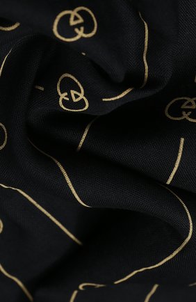Мужской шерстяной шарф GUCCI темно-синего цвета по цене 29000 руб., арт. 600948/4G200 | Фото 2 Мужской шерстяной шарф GUCCI темно-синего цвета, арт. 600948/4G200 | Фото 2