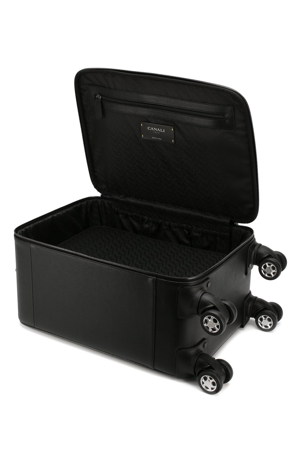 Мужской кожаный чемодан CANALI черного цвета, арт. P325408/NA00053 | Фото 3 (Материал: Натуральная кожа; Статус проверки: Проверена категория; Размер: large; Ограничения доставки: oversized)