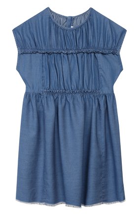 Детское платье CHLOÉ синего цвета по цене 19700 руб., арт. C12771 | Фото 1 Детское платье CHLOÉ синего цвета, арт. C12771 | Фото 1
