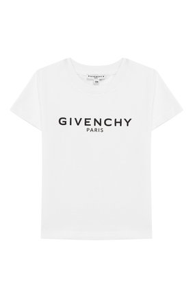 Детский хлопковая футболка GIVENCHY белого цвета по цене 9950 руб., арт. H05116 | Фото 1 Детский хлопковая футболка GIVENCHY белого цвета, арт. H05116 | Фото 1 (Материал внешний: Хлопок; Рукава: Короткие; Статус проверки: Проверена категория; Ростовка одежда: 18 мес | 86 см, 24 мес | 92 см, 36 мес | 98 см, 9 мес | 74 см)