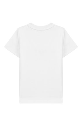 Детский хлопковая футболка GIVENCHY белого цвета по цене 9950 руб., арт. H05116 | Фото 2 Детский хлопковая футболка GIVENCHY белого цвета, арт. H05116 | Фото 2 (Материал внешний: Хлопок; Рукава: Короткие; Статус проверки: Проверена категория; Ростовка одежда: 18 мес | 86 см, 24 мес | 92 см, 36 мес | 98 см, 9 мес | 74 см)