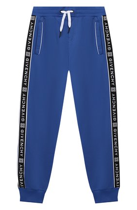 Детские джоггеры GIVENCHY голубого цвета по цене 22700 руб., арт. H24076 | Фото 1 Детские джоггеры GIVENCHY голубого цвета, арт. H24076 | Фото 1
