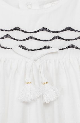Детский топ CHLOÉ белого цвета по цене 9000 руб., арт. C05334 | Фото 3 Детский топ CHLOÉ белого цвета, арт. C05334 | Фото 3