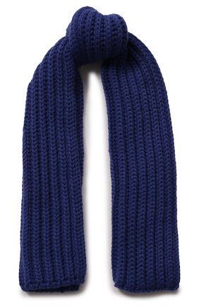 Детский кашемировый шарф LORO PIANA синего цвета, арт. FAF8485 | Фото 1 (Материал: Шерсть, Кашемир, Текстиль; Статус проверки: Проверена категория)