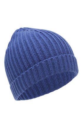 Детского кашемировая шапка LORO PIANA синего цвета, арт. FAF8492 | Фото 1 (Материал: Текстиль, Кашемир, Шерсть; Статус проверки: Проверена категория)