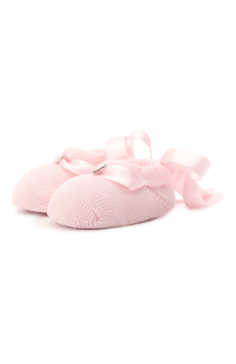 Детский комп лект из пинеток и повязки LA PERLA розового цвета, арт. 43990 | Фото 2 (Статус проверки: Проверена категория)