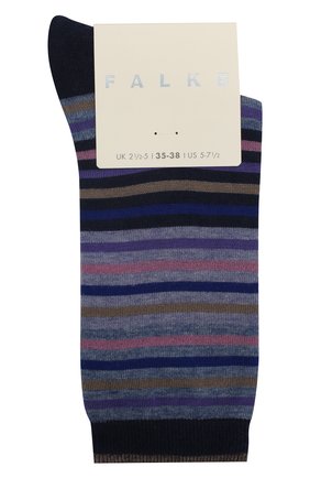Женские носки profile stripe FALKE темно-синего цвета по цене 1560 руб., арт. 46325_19_ | Фото 1 Женские носки profile stripe FALKE темно-синего цвета, арт. 46325_19_ | Фото 1