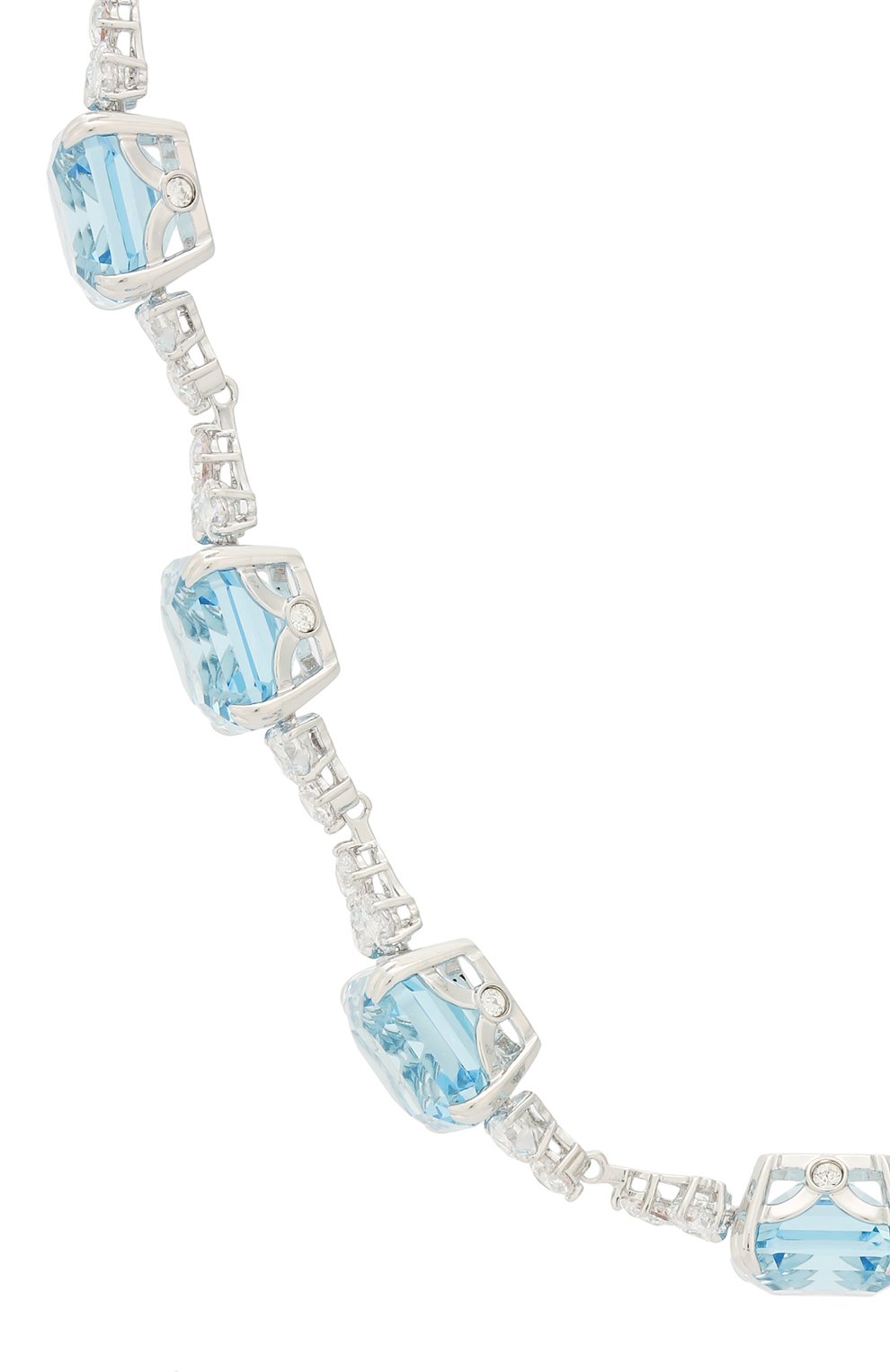 Женское колье sparkling SWAROVSKI серебряного цвета по цене 17900 руб., арт. 5528875 | Фото 2 Женское колье sparkling SWAROVSKI серебряного цвета, арт. 5528875 | Фото 2