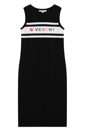 Детское хлопковое платье GIVENCHY черного цвета по цене 21750 руб., арт. H12111 | Фото 1 Детское хлопковое платье GIVENCHY черного цвета, арт. H12111 | Фото 1 (Материал внешний: Хлопок; Рукава: Без рукавов, Короткие; Случай: Повседневный; Ростовка одежда: 10 - 11 лет | 140 - 146см, 12 лет | 152 см, 6 лет | 116 см, 8 лет | 128 см)