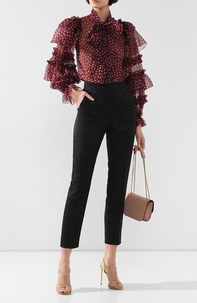 Женские брюки DOLCE & GABBANA черного цвета по цене 64700 руб., арт. FTAM2T/FJRDI | Фото 2 Женские брюки DOLCE & GABBANA черного цвета, арт. FTAM2T/FJRDI | Фото 2