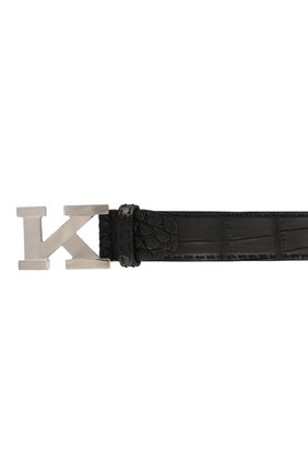 Мужской кожаный ремень KITON черного цвета по цене 156500 руб., арт. USC6PN00102/CNIL | Фото 3 Мужской кожаный ремень KITON черного цвета, арт. USC6PN00102/CNIL | Фото 3