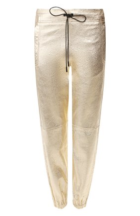 Женские кожаные джоггеры SAINT LAURENT золотого цвета по цене 237000 руб., арт. 548244/YC2CE | Фото 1 Женские кожаные джоггеры SAINT LAURENT золотого цвета, арт. 548244/YC2CE | Фото 1
