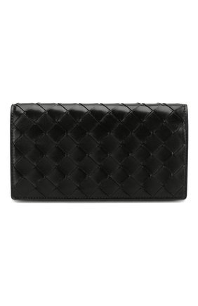 Женские кожаный кошелек BOTTEGA VENETA черного цвета по цене 57300 руб., арт. 600873/VCPP3 | Фото 1 Женские кожаный кошелек BOTTEGA VENETA черного цвета, арт. 600873/VCPP3 | Фото 1