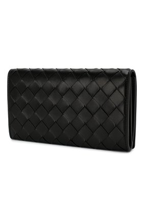 Женские кожаный кошелек BOTTEGA VENETA черного цвета по цене 57300 руб., арт. 600873/VCPP3 | Фото 2 Женские кожаный кошелек BOTTEGA VENETA черного цвета, арт. 600873/VCPP3 | Фото 2
