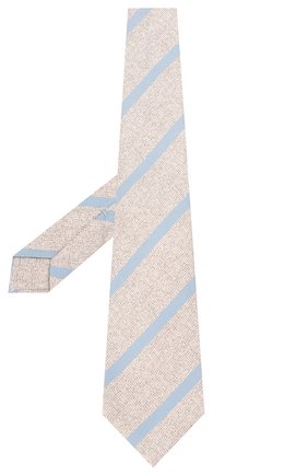 Мужской шелковый галстук KITON бежевого цвета, арт. UCRVKLC03G53 | Фото 2 (Статус проверки: Проверена категория; Материал: Текстиль, Шелк; Принт: С принтом; Региональные ограничения белый список (Axapta Mercury): RU)