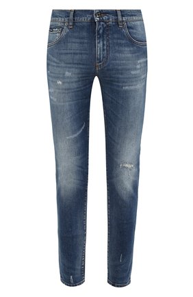 Мужские джинсы DOLCE & GABBANA голубого цвета по цене 52600 руб., арт. GW0ELZ/G8BZ0 | Фото 1 Мужские джинсы DOLCE & GABBANA голубого цвета, арт. GW0ELZ/G8BZ0 | Фото 1