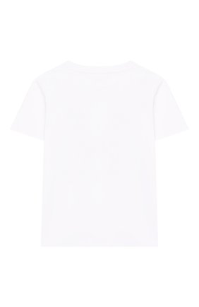 Детская хлопковая футболка STELLA MCCARTNEY белого цвета по цене 3240 руб., арт. 588483/S0J66 | Фото 2 Детская хлопковая футболка STELLA MCCARTNEY белого цвета, арт. 588483/S0J66 | Фото 2