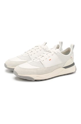 Мужские кожаные кроссовки SANTONI белого цвета по цене 37300 руб., арт. MBI021274BGRXJUMI20 | Фото 1 Мужские кожаные кроссовки SANTONI белого цвета, арт. MBI021274BGRXJUMI20 | Фото 1
