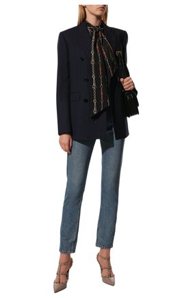 Женская кожаные туфли valentino garavani rockstud VALENTINO бежевого цвета по цене 63450 руб., арт. TW2S0393/VNW | Фото 2 Женская кожаные туфли valentino garavani rockstud VALENTINO бежевого цвета, арт. TW2S0393/VNW | Фото 2