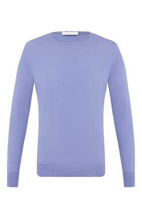 Мужской хлопковый джемпер CRUCIANI голубого цвета по цене 39950 руб., арт. CU558.G02 | Фото 1 Мужской хлопковый джемпер CRUCIANI голубого цвета, арт. CU558.G02 | Фото 1