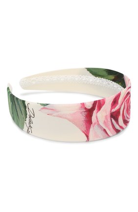 Детского ободок DOLCE & GABBANA белого цвета по цене 6840 руб., арт. LB3L50/G7VPJ | Фото 2 Детского ободок DOLCE & GABBANA белого цвета, арт. LB3L50/G7VPJ | Фото 2