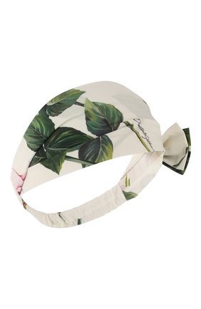 Детская повязка DOLCE & GABBANA белого цвета по цене 6840 руб., арт. LB4H33/HS5GG | Фото 1 Детская повязка DOLCE & GABBANA белого цвета, арт. LB4H33/HS5GG | Фото 1
